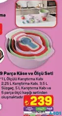 9 PARÇA KASE VE ÖLÇÜ SETİ
